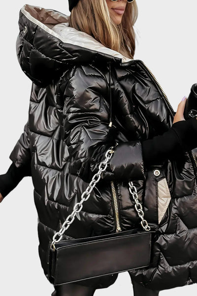 Габриела - Елегантно зимно палто с качулка и подплата